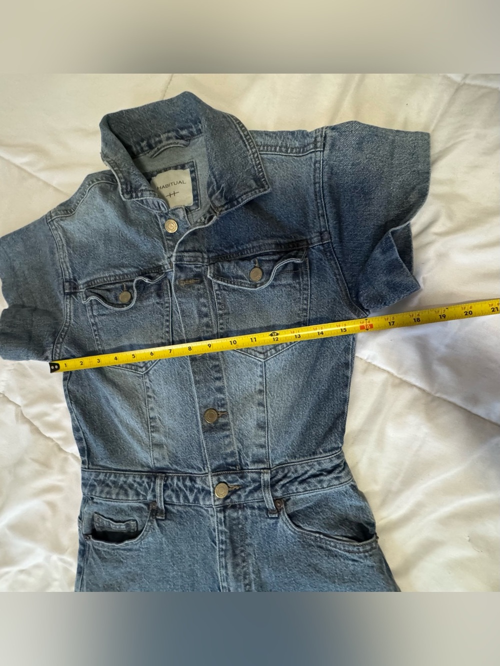 Habitual Blue Denim Women's Jean Overalls - Picture 4 of 11